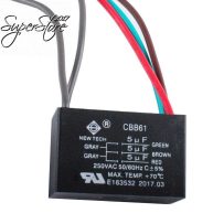 Wadoy CBB61 5 Wire Ceiling Fan Capacitor Compatible with New Tech 5+5+5uf 50/60hz 250vac
