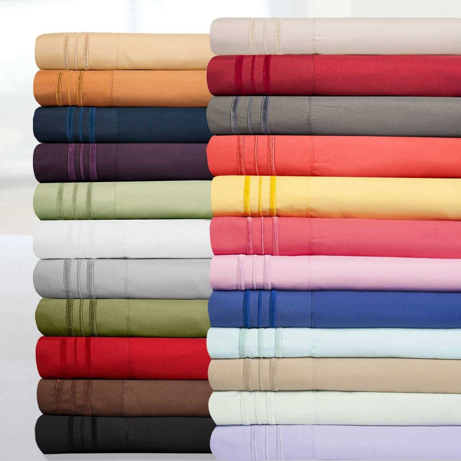 Sweet Home Collection 1500 Thread Count 6 Piece Sheet Set - Image 2