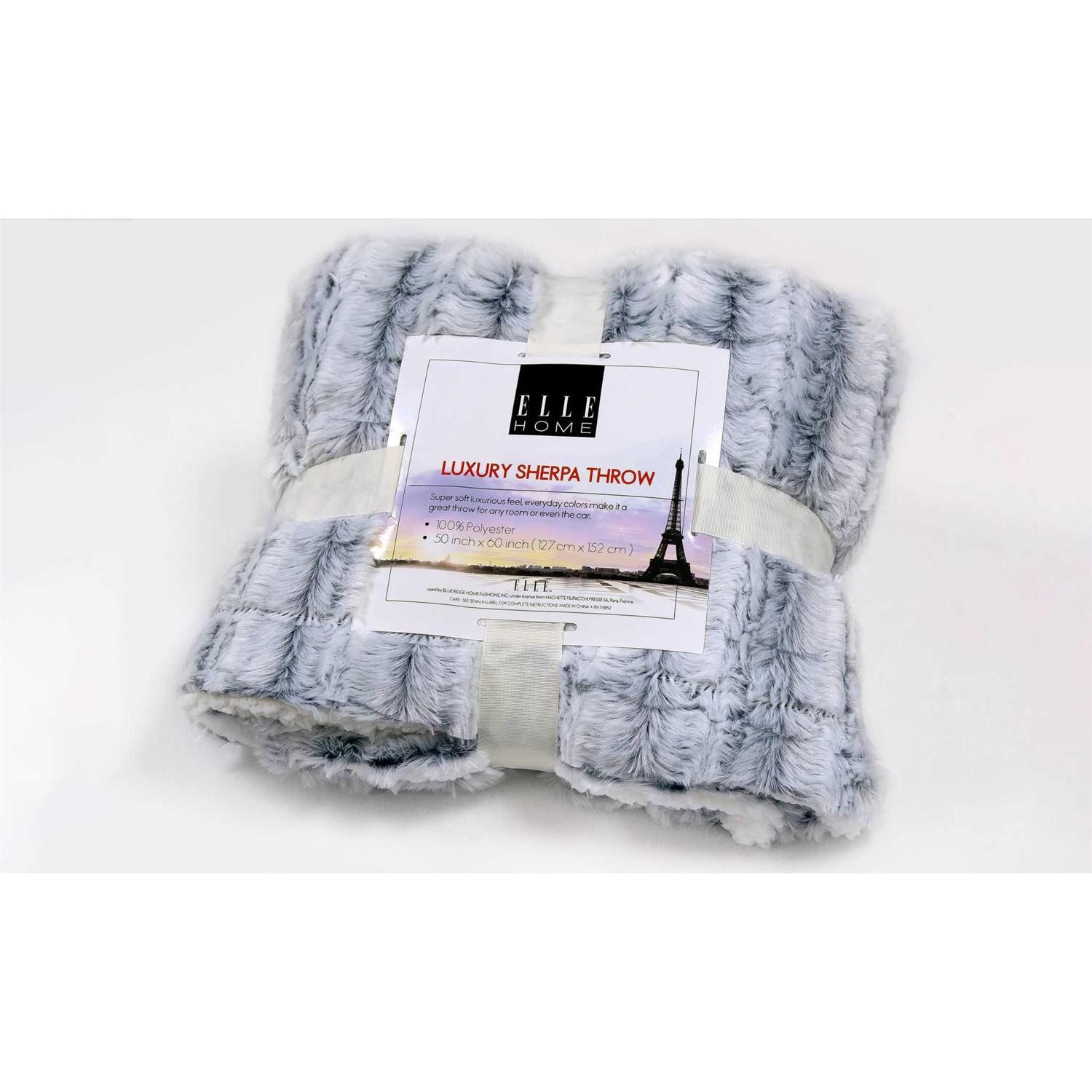 Royal Luxe Elle Micromink Sherpa Reversible Throw