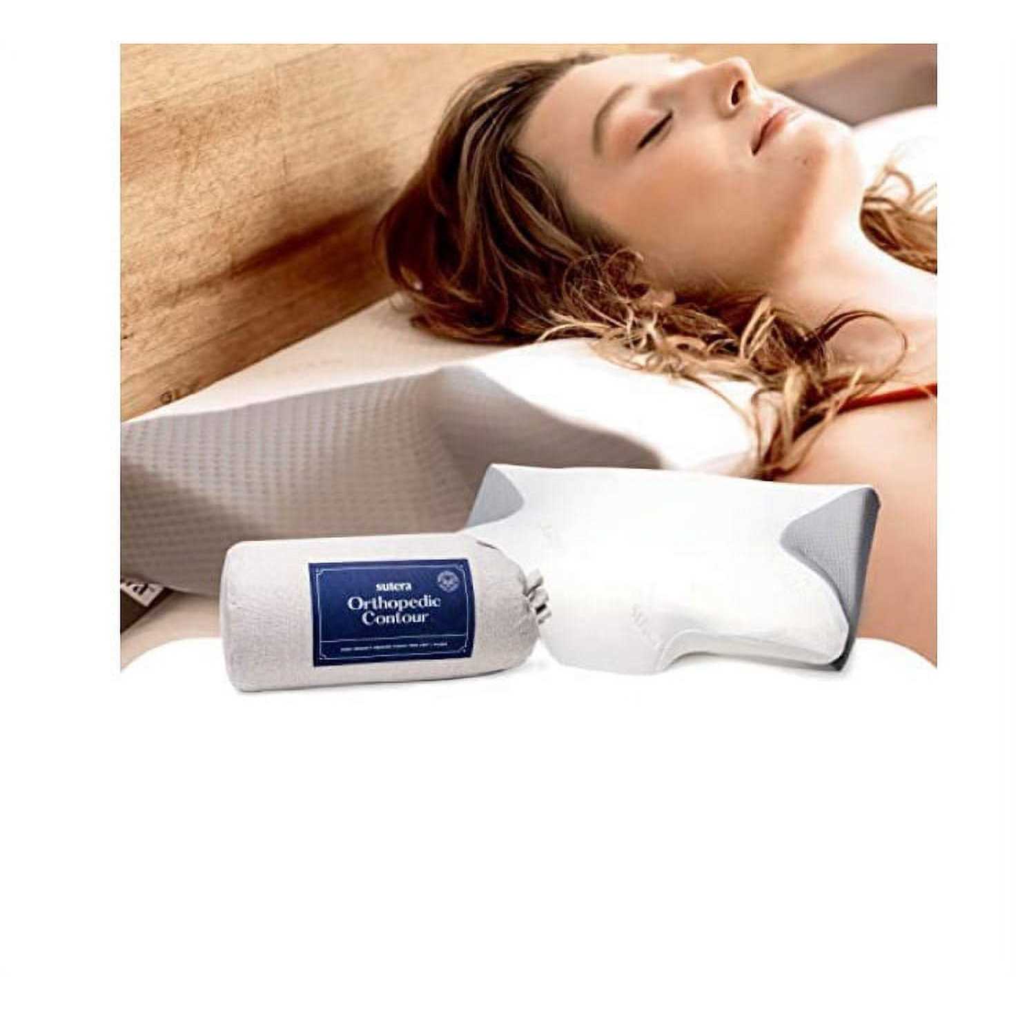 Sutera Contour Memory Foam Pillow for Sleeping, Orthopedic Cervical Support for Neck, Shoulder and Back Pain Relief - Image 4