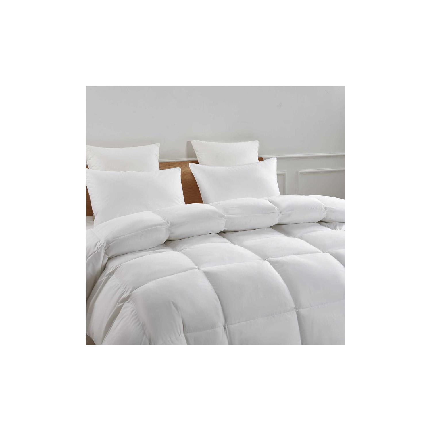 Serta White Down Fiber & Feather Comforter - Image 4
