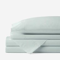 The Company Store Company Cotton Solid 300-Thread Count Cotton Percale Sheet Set