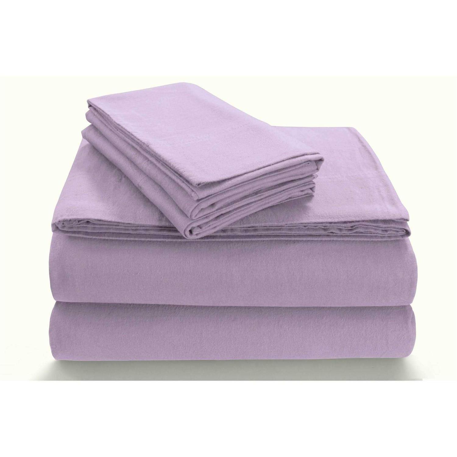 Tribeca Living Extra Deep Pocket Solid Flannel Sheet Set - Image 2