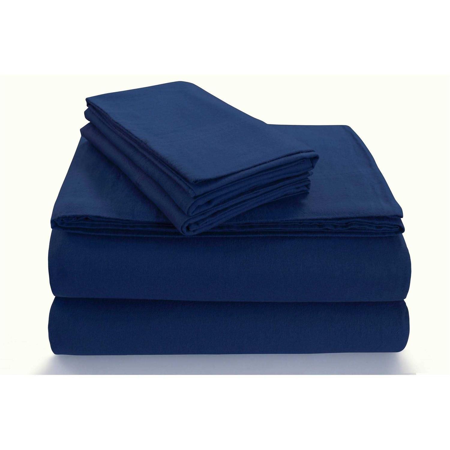 Tribeca Living Extra Deep Pocket Solid Flannel Sheet Set - Image 3