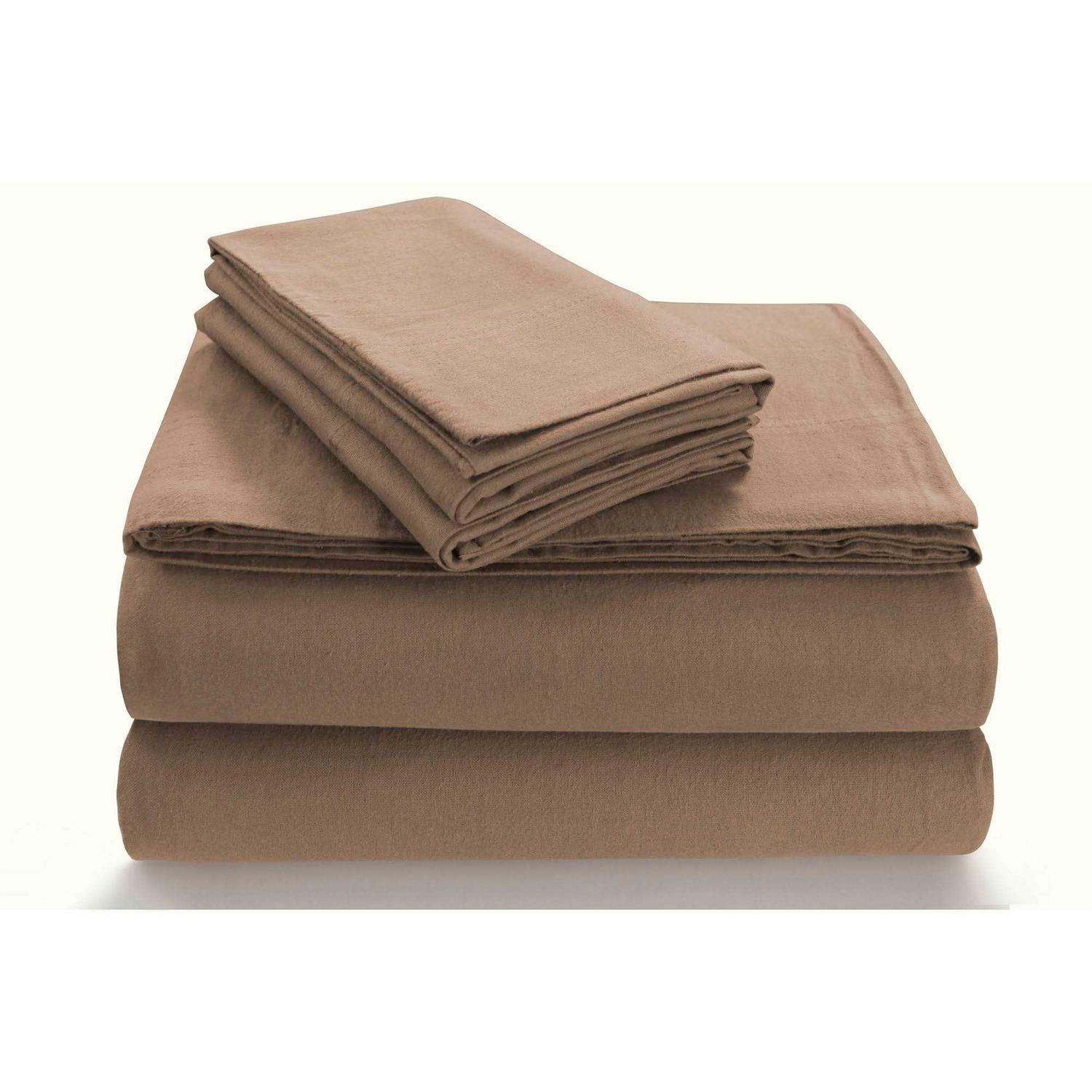 Tribeca Living Extra Deep Pocket Solid Flannel Sheet Set - Image 5