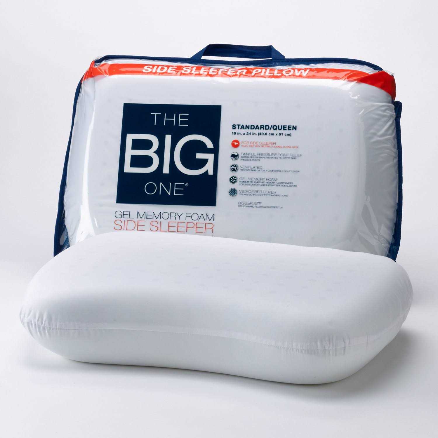 The Big One Gel Memory Foam Side Sleeper Pillow