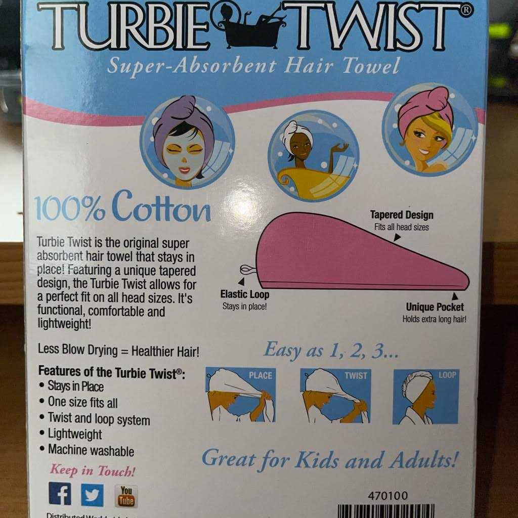 Turbie Twist Microfiber Hair Towel - Image 2