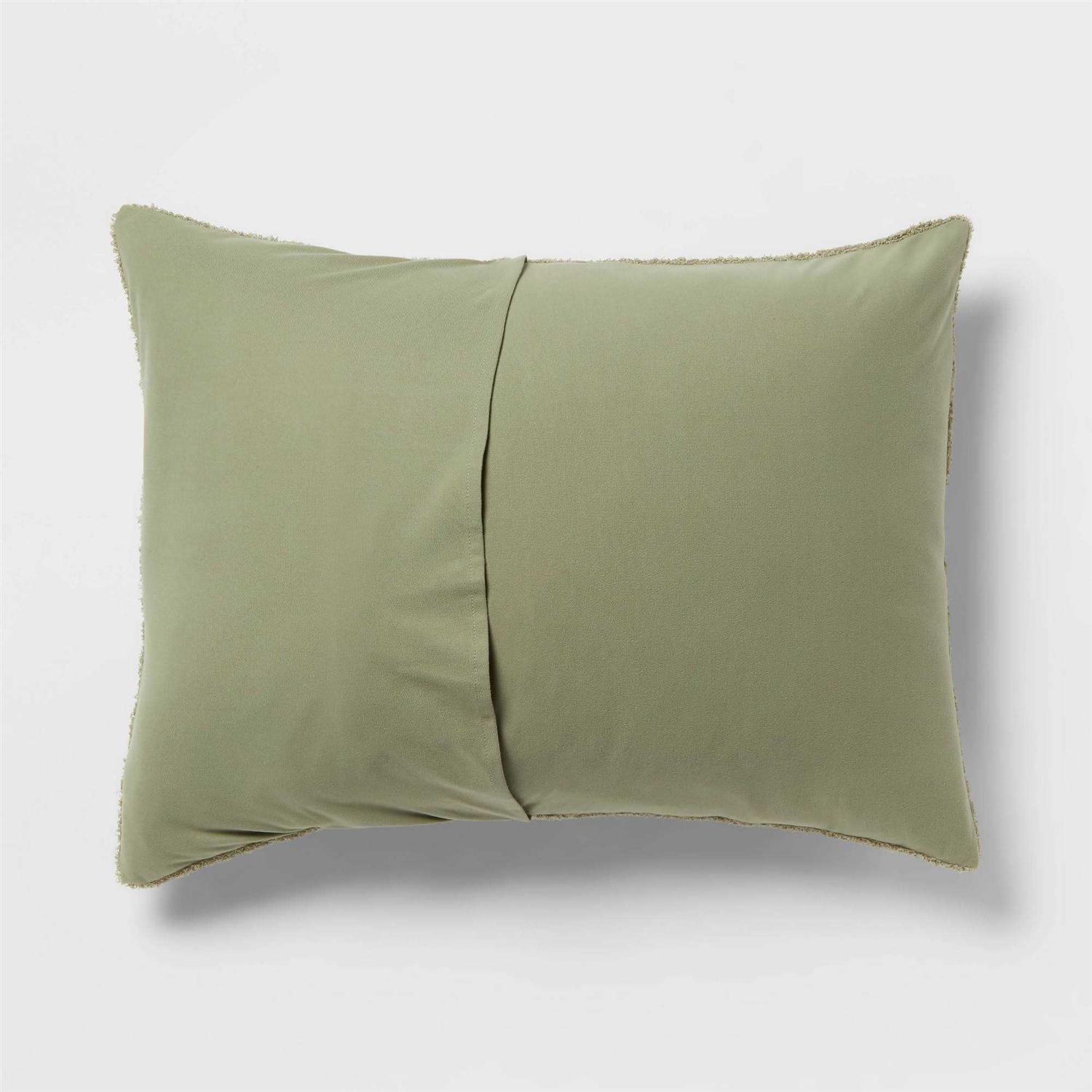 Threshold 3pc Traditional Cozy Chenille Comforter and Sham Set - Image 2