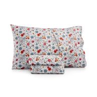 Sanders Printed Microfiber 4-Pc Sheet Set