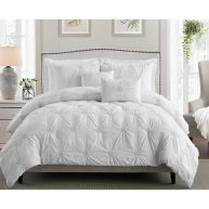 Swift Home Floral Pintuck Comforter Set