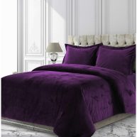Tribeca Living Venice Velvet Oversized Solid Duvet Set