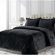 Tribeca Living Venice Velvet Oversized Solid Duvet Set