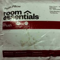 Room Essentials Plush Pillow Standard/Queen White