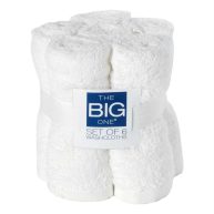 The Big One 6-pack Solid Washcloths