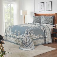 Superior Boho Mandala Cotton Blend Woven Jacquard Oversized Bedspread Set