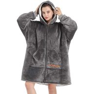 Slepzon Blanket Hoodie Oversized Wearable Blanket Deep Pockets