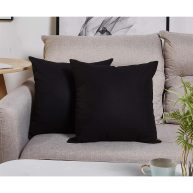 TangDepot Cotton Solid Throw Pillow Covers