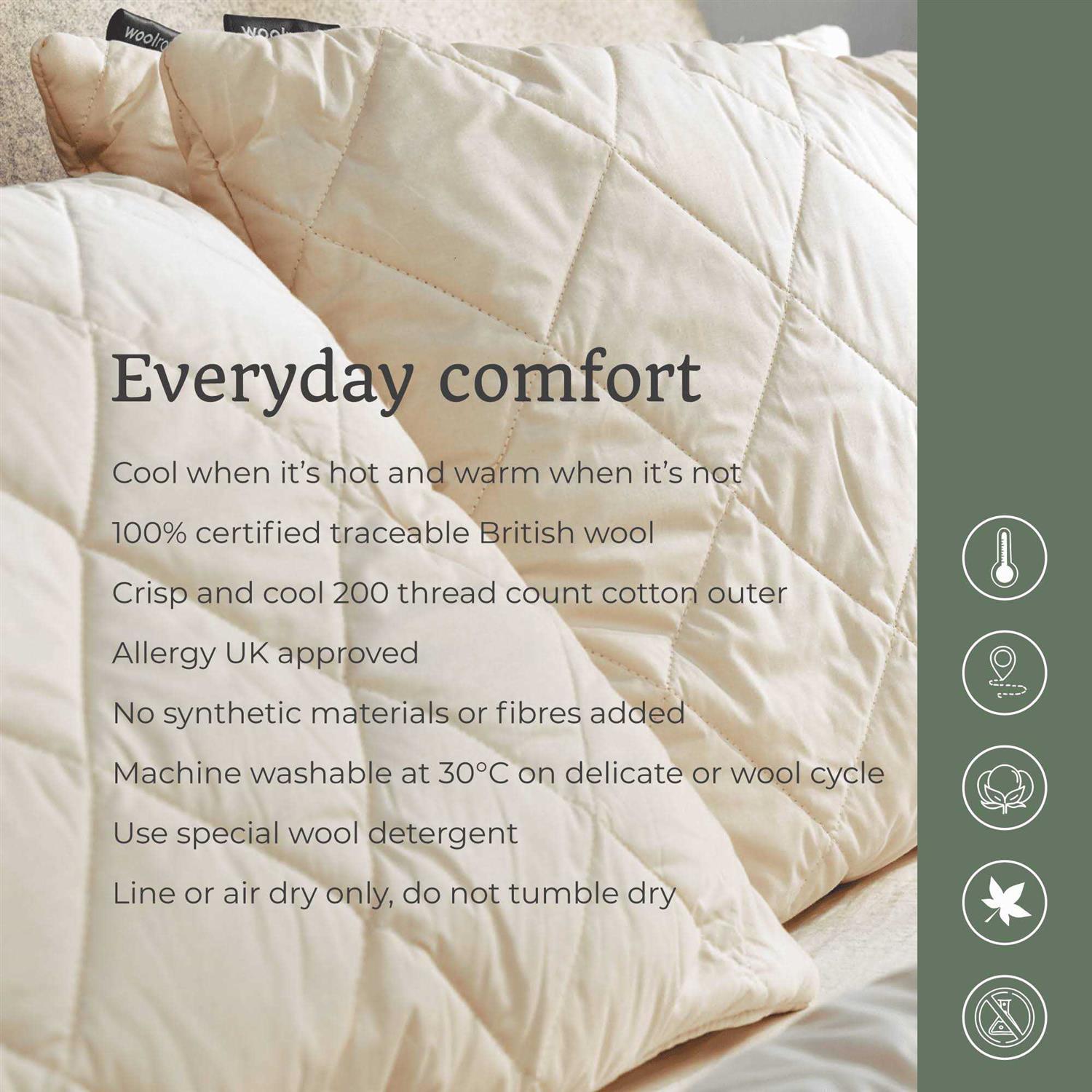 Woolroom Washable Pillow Wool - Image 5