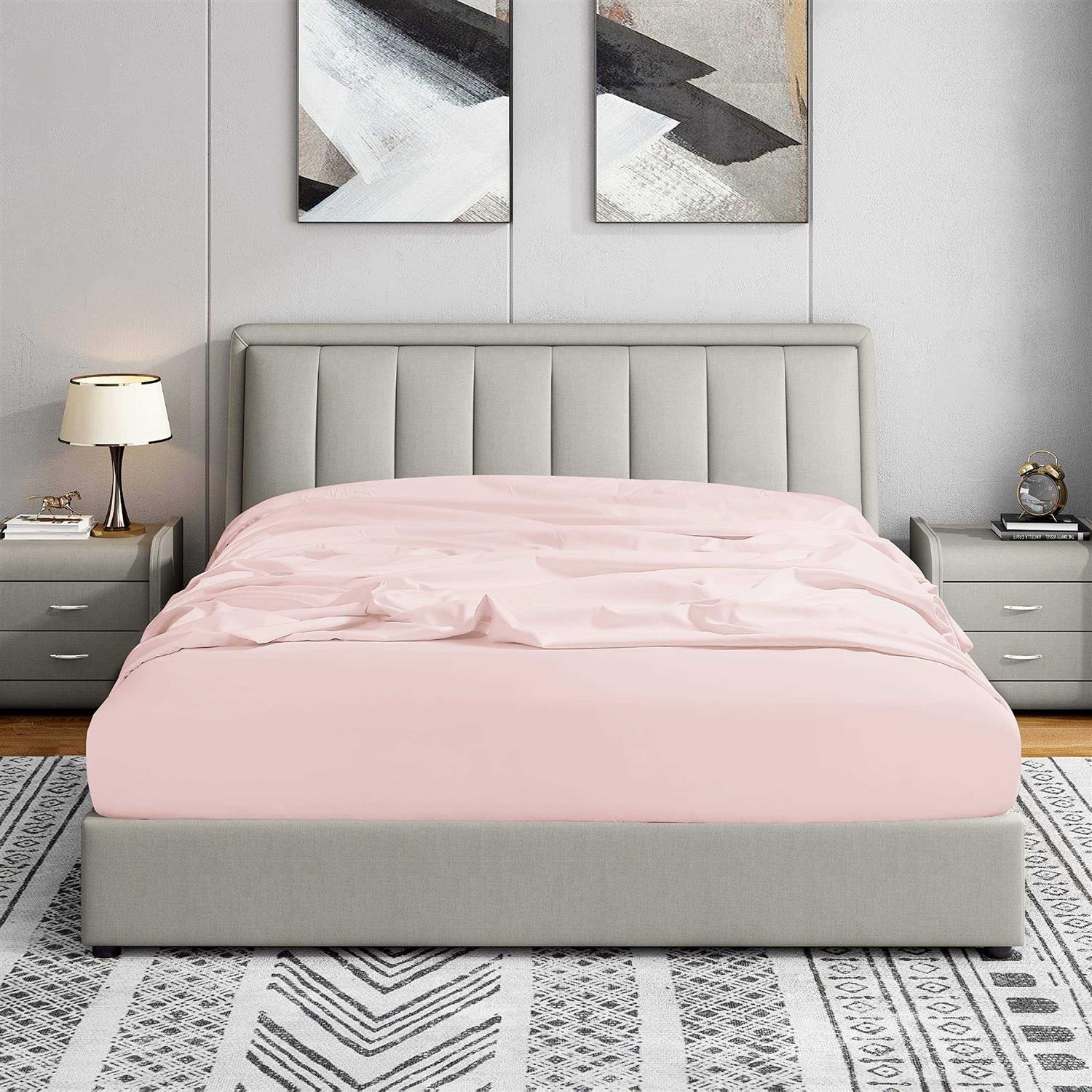 Swift Home Home Double Brushed Microfiber Fitted Sheet