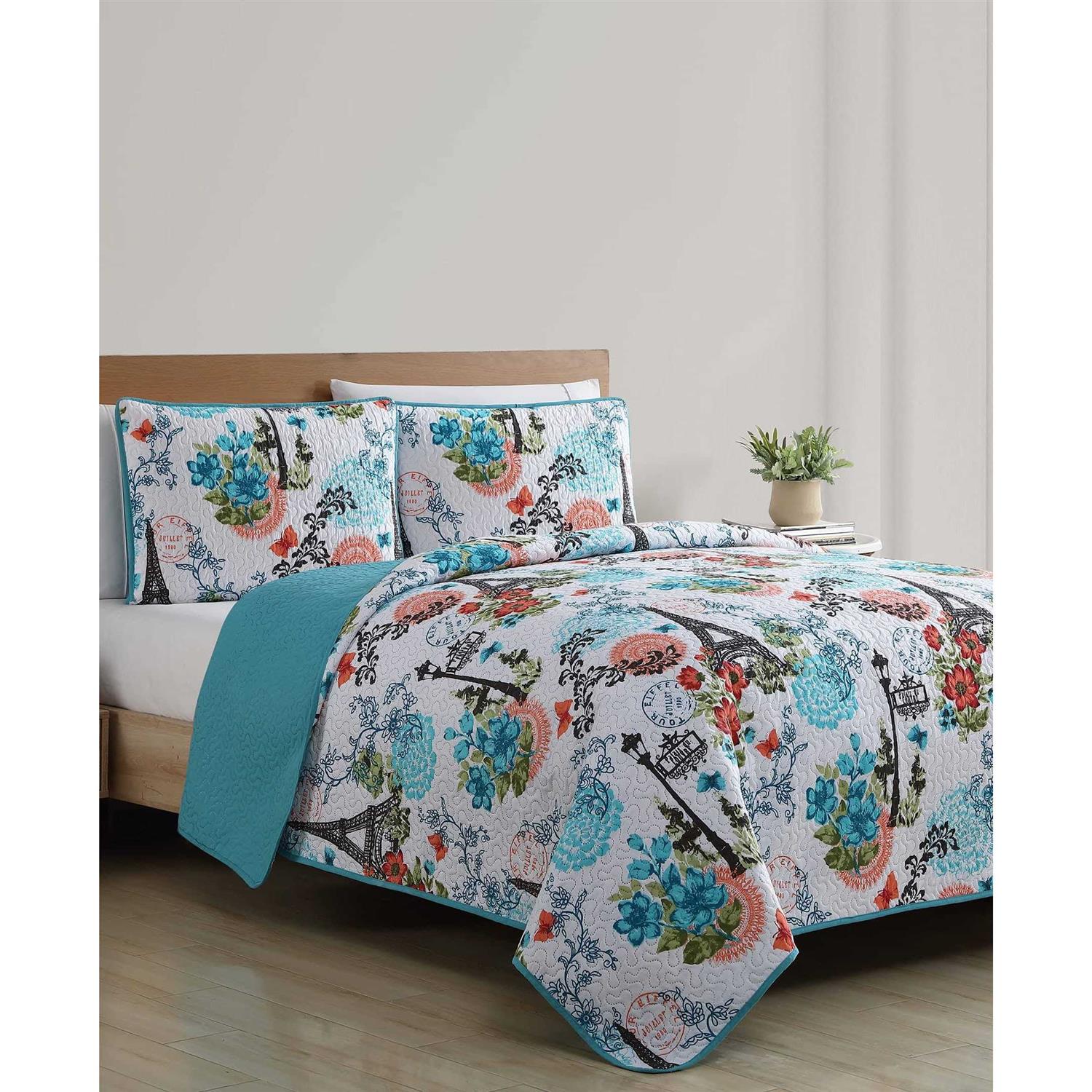 Vcny Home Eiffel Reversible Quilt Set - Image 4