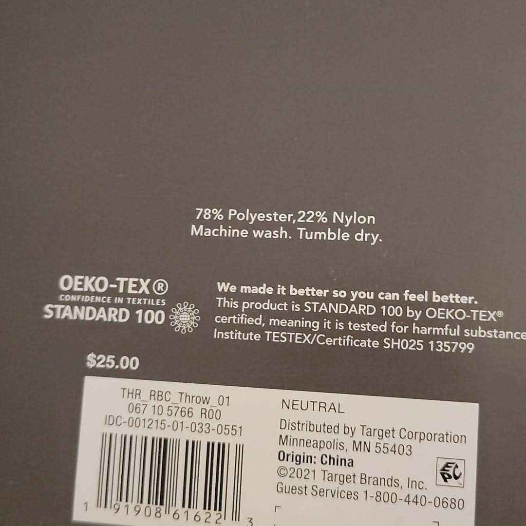 Threshold Cozy Knit Throw Blanket Neutral - Image 4