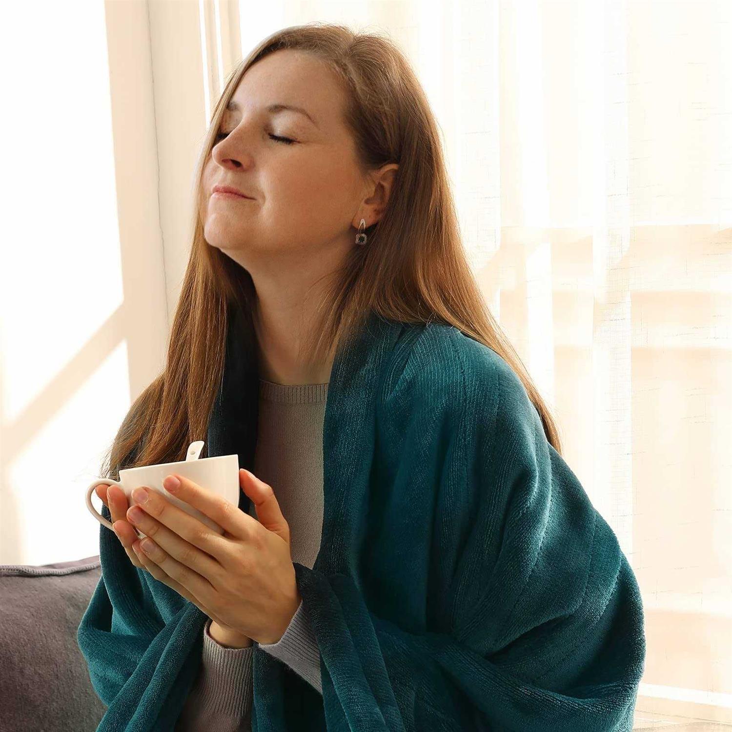 Siinsay Electric Blanket Fast Heated Blanket Blanket with 10 Heating Levels - Image 2