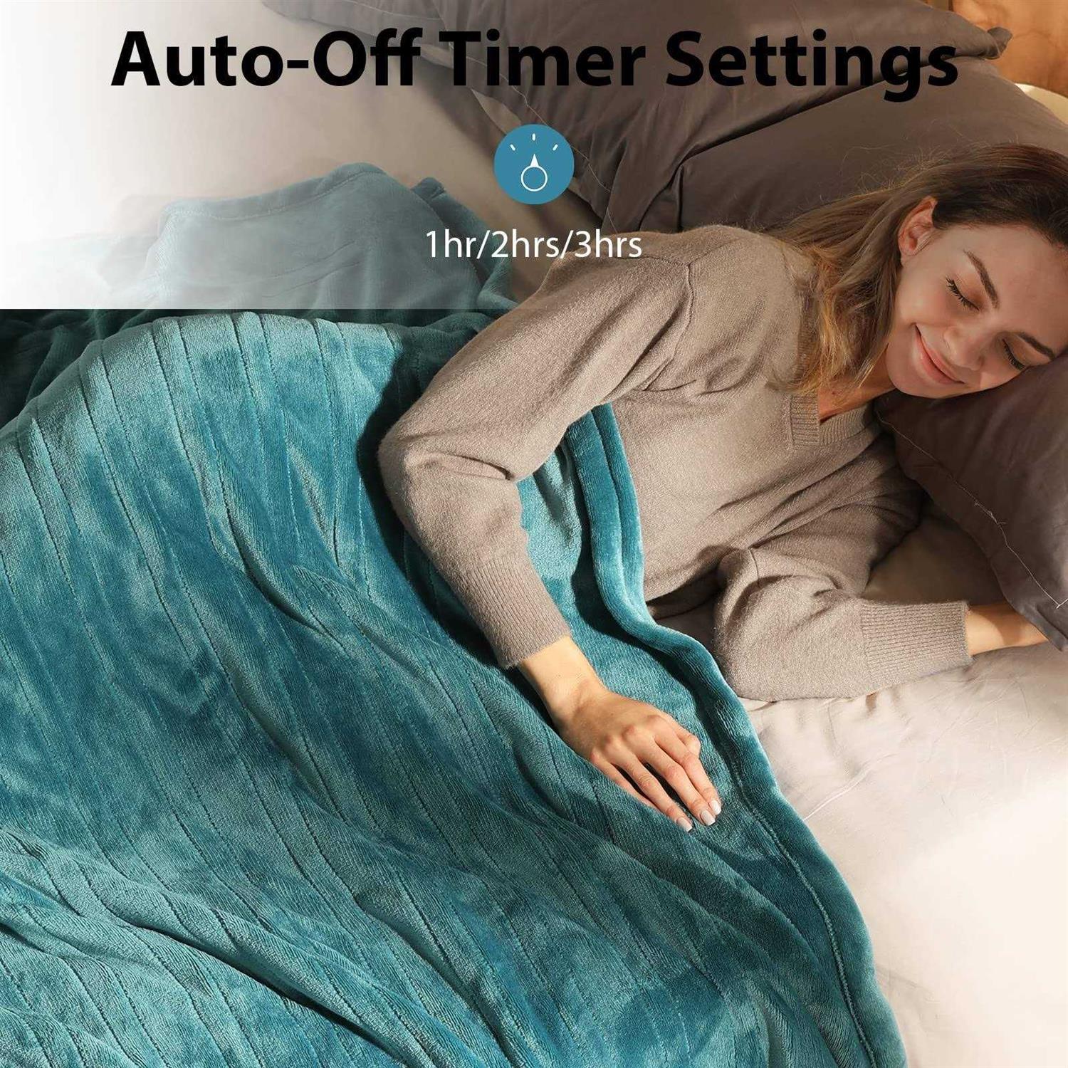 Siinsay Electric Blanket Fast Heated Blanket Blanket with 10 Heating Levels - Image 5