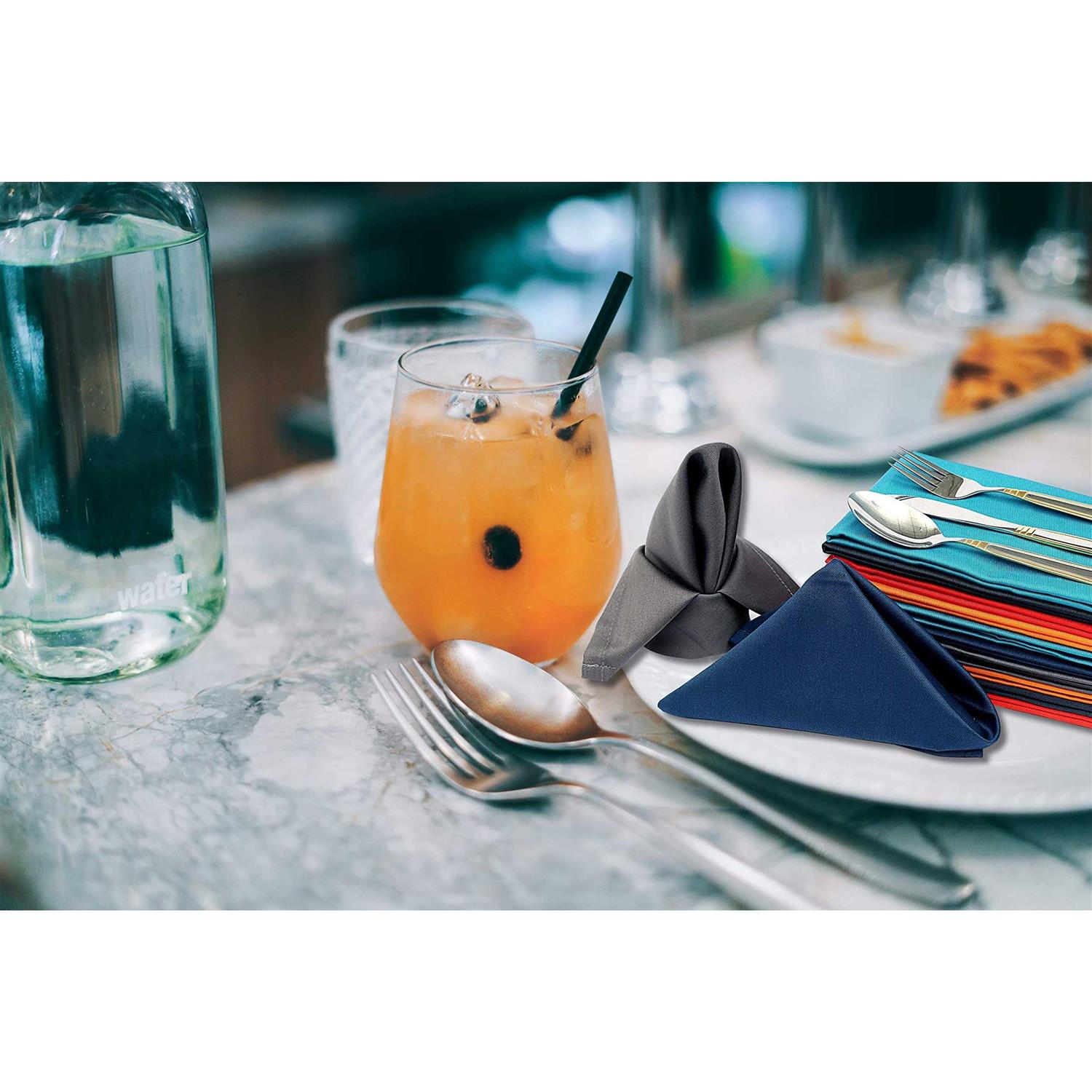 Ruvanti Cloth Napkins Set of 12 18×18 Napkins Cloth Washable - Image 4