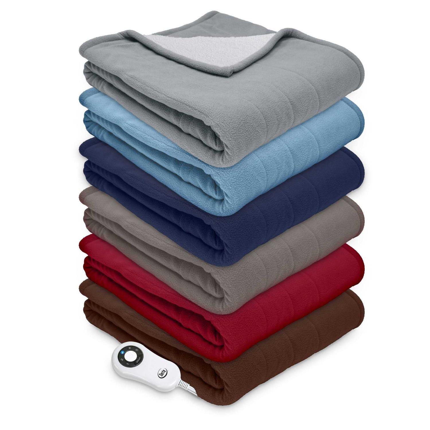 Serta Heated Fleece/Sherpa Throw - Image 4
