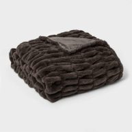 Threshold Signature 60 x 86 Faux Fur Oversized Throw Blanket