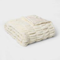 Threshold Signature 60 x 86 Faux Fur Oversized Throw Blanket