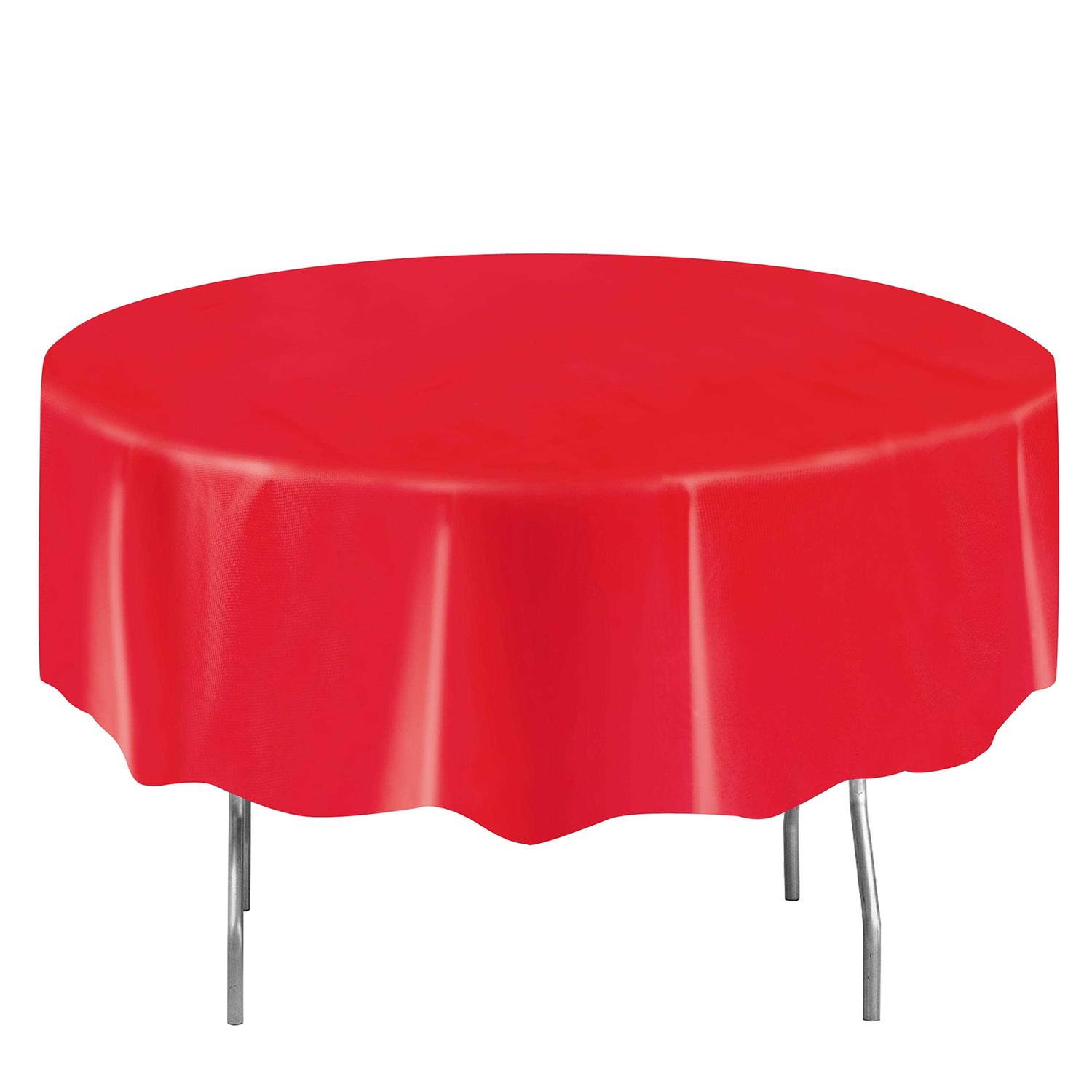 Way to Celebrate! Round Plastic Tablecloth