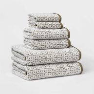 Threshold 6pc Bath Towels and Washcloths Set
