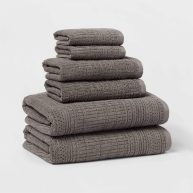 Threshold 6pc Bath Towels and Washcloths Set