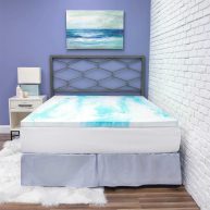 SensorPEDIC Gel Swirl Memory Foam Mattress Topper