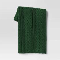 Threshold Wishbone Cable Knit Throw Blanket