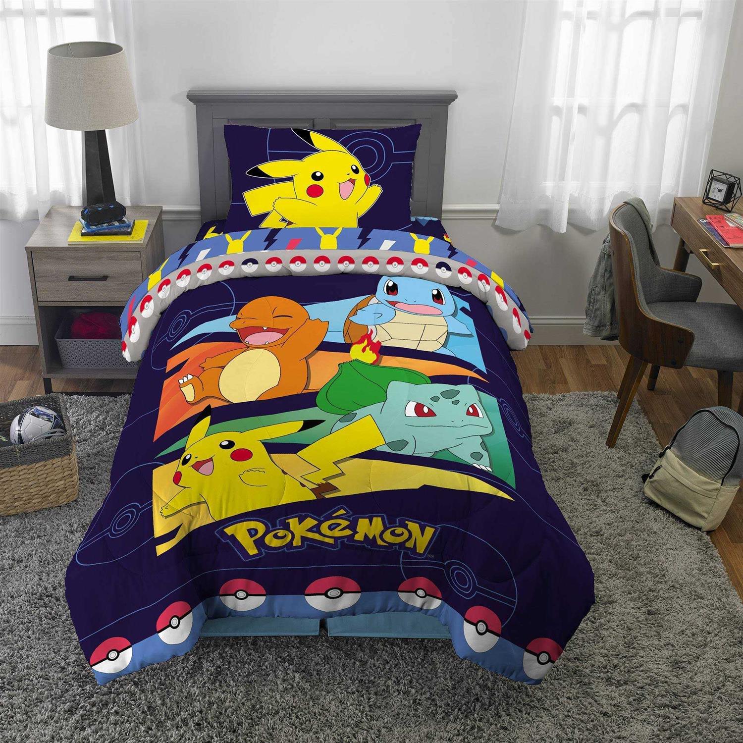 Twin Pokemon Groove Reversible Kids’ Comforter