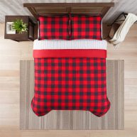 Serta Simply Clean Plaid Set