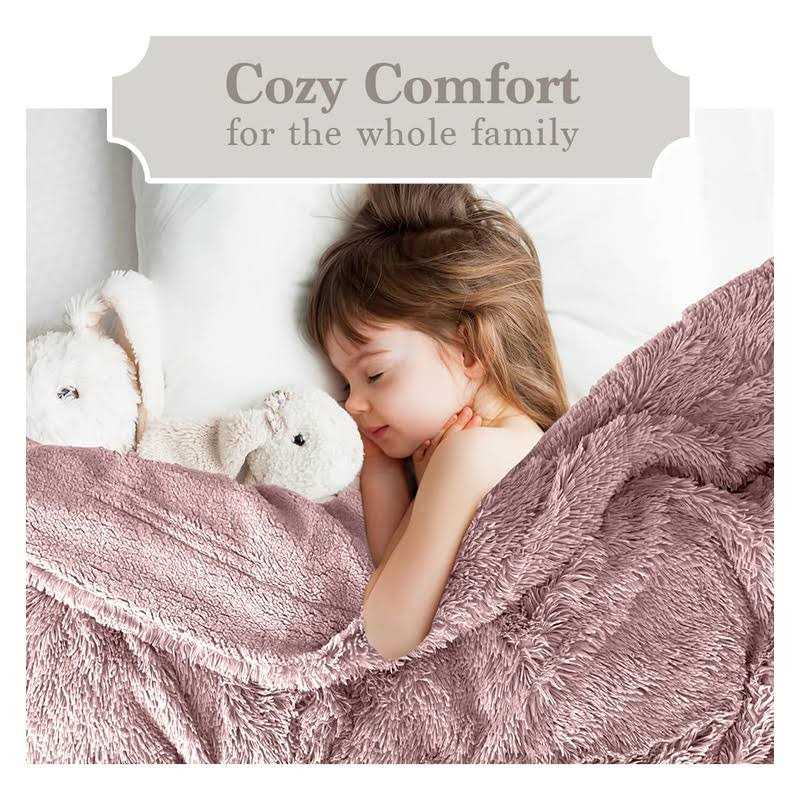The Connecticut Home Company Throw Blanket, Soft Plush Reversible and Sherpa - Image 3