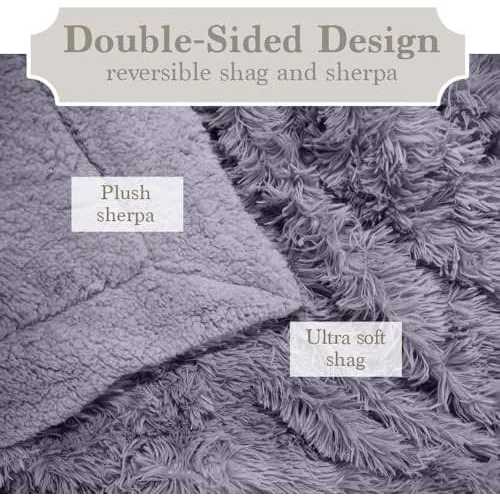 The Connecticut Home Company Throw Blanket, Soft Plush Reversible and Sherpa - Image 4