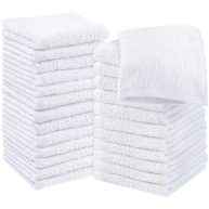 Utopia Towels Premium Cloths Set 100% Cotton Ring Spun, Highly Absorbent and Soft Feel Washcloths