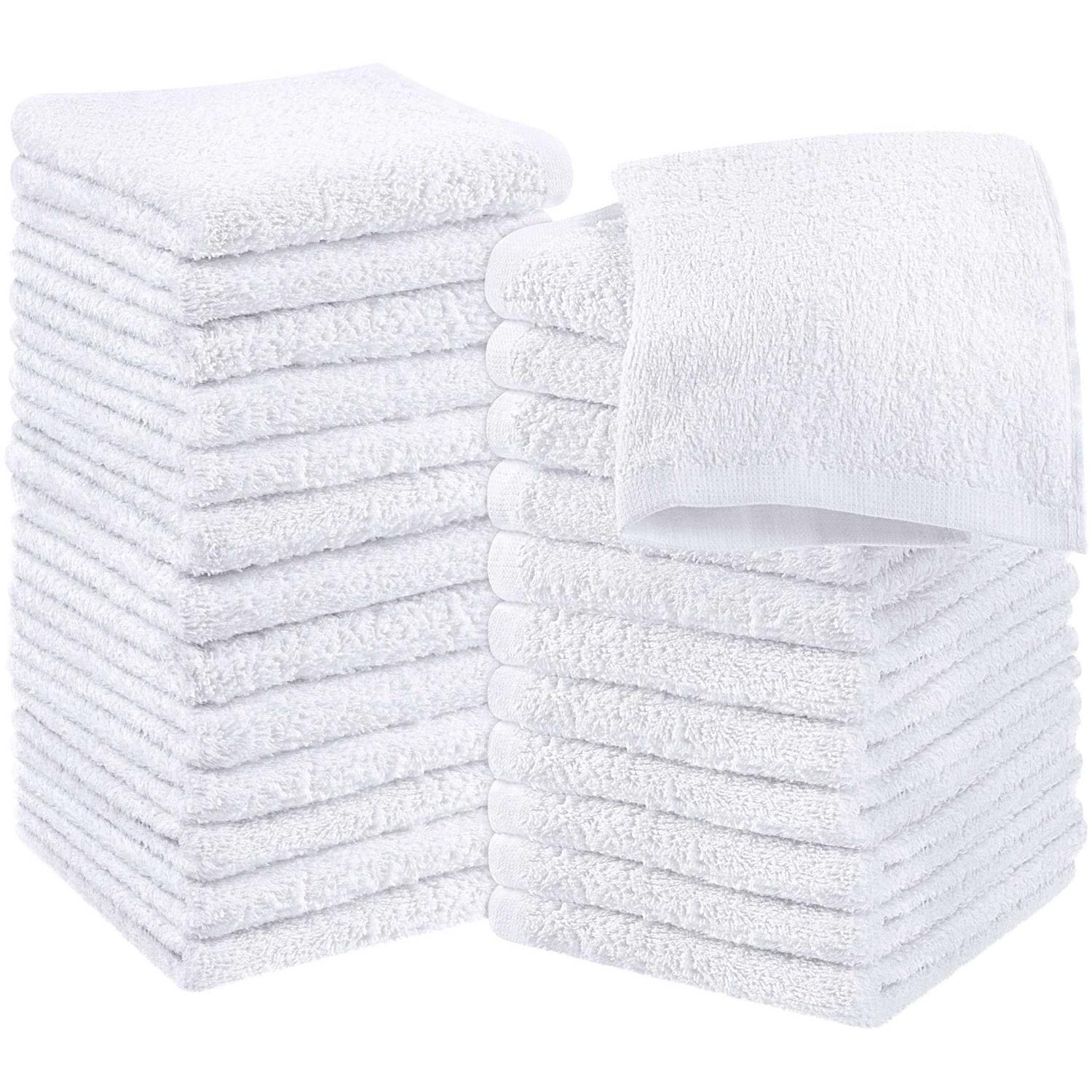 Utopia Towels Premium Cloths Set 100% Cotton Ring Spun, Highly Absorbent and Soft Feel Washcloths