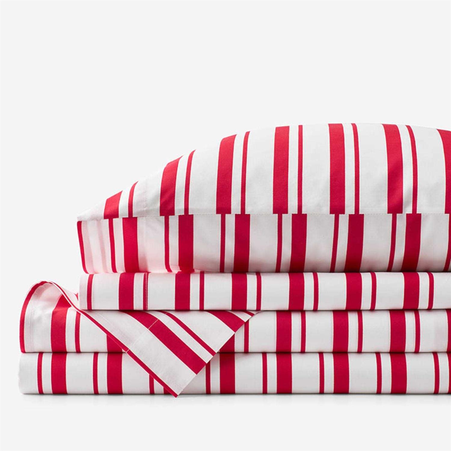 The Company Store Company Kids Gingham Plaid 200-Thread Count Organic Cotton Percale Sheet Set