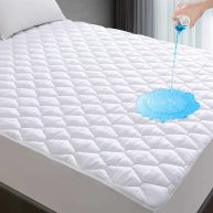 Twin Mattress Protector Waterproof Breathable Noiseless Twin Mattress Pad