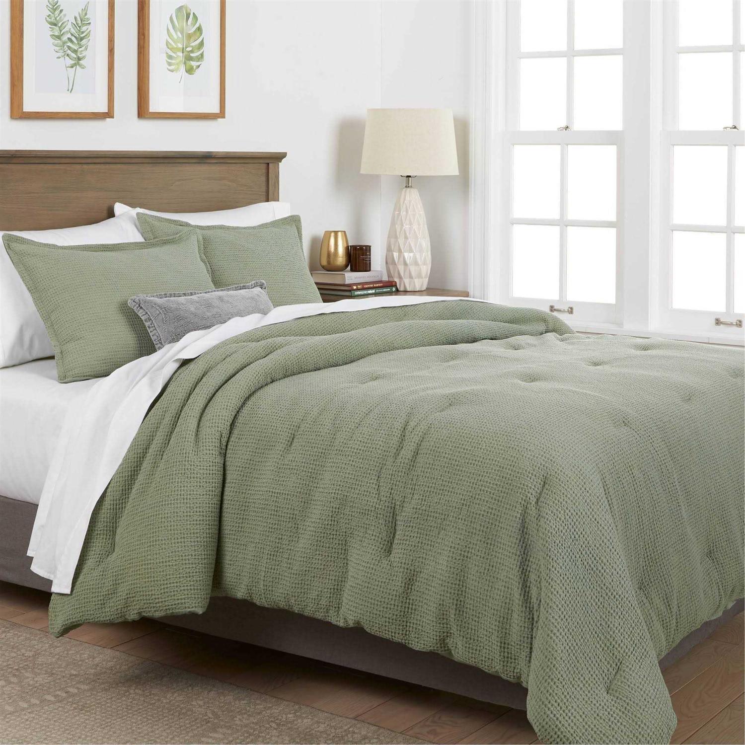 Threshold Washed Waffle Weave Duvet Cover Sham Set - Image 2