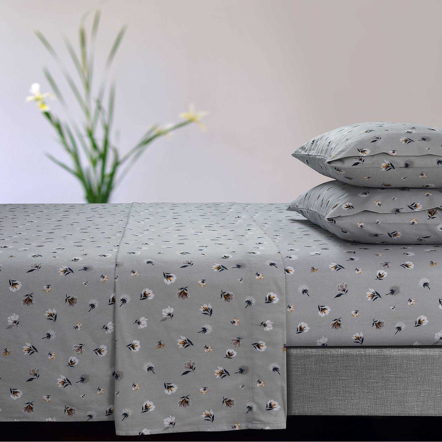 Tribeca Living 170-GSM Flannel Extra Deep Pocket Sheet Set - Image 3