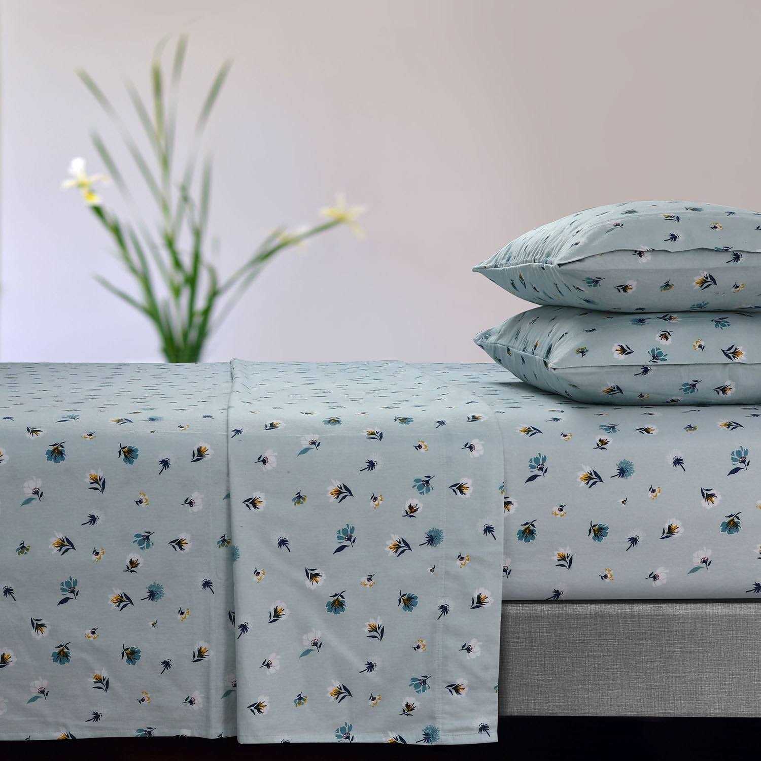 Tribeca Living 170-GSM Flannel Extra Deep Pocket Sheet Set - Image 5