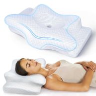 RIDOFTY 5X Pain Relief Cervical Pillow for Neck and Shoulder Support