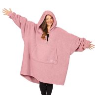 The Comfy Teddy Bear Quarter-Zip All Sherpa Wearable Blanket w/ Zipper