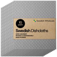 Swedish Wholesale Swedish Dish Cloths 10 Pack Reusable Absorbent Hand Towels for Kitchen